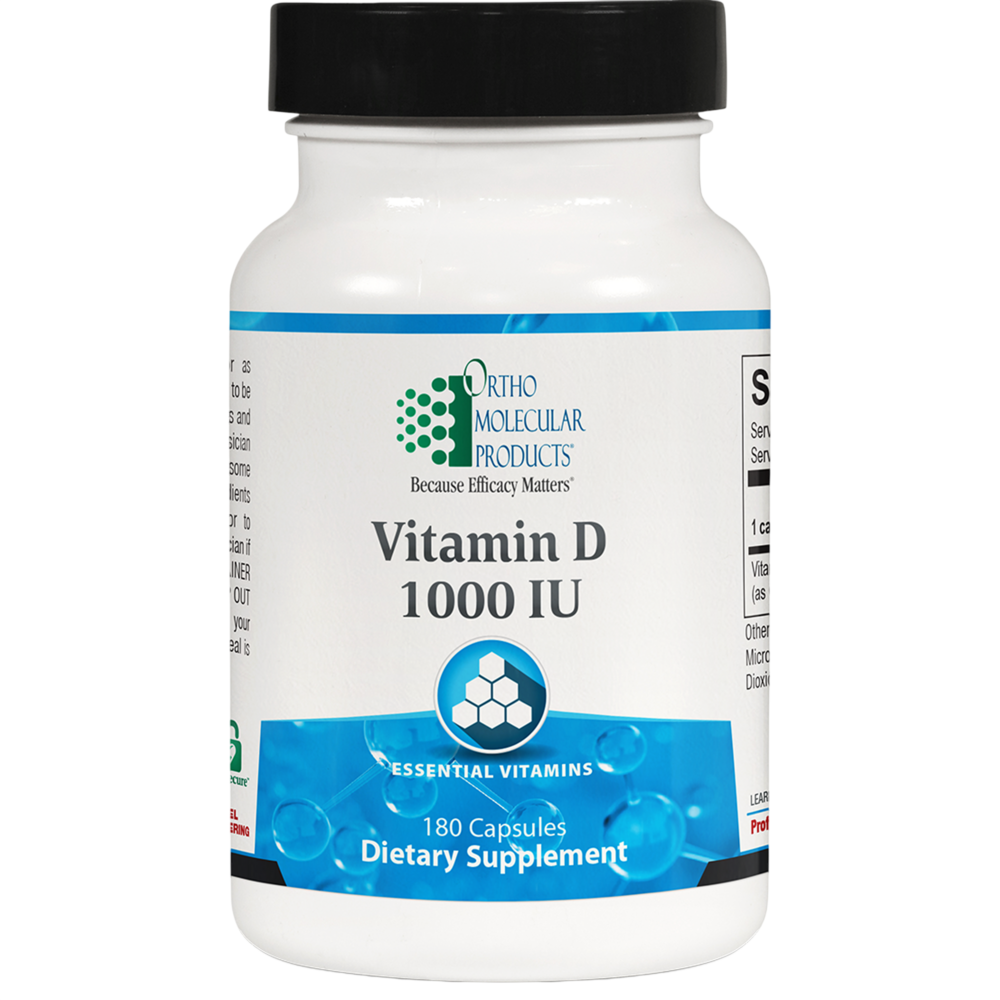 Ortho Molecular Products Vitamin D3 1,000 IU – 180 Capsules | Vitamin D Supplement