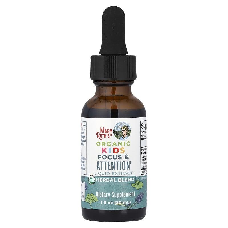 MaryRuth’s Organic Kids Focus & Attention Liquid Drops – 1 fl oz