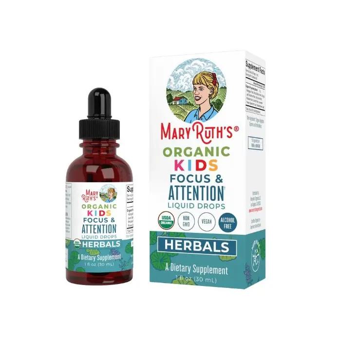 MaryRuth’s Organic Kids Focus & Attention Liquid Drops – 1 fl oz
