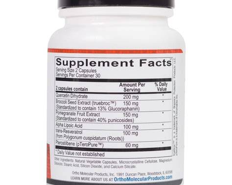 Ortho Molecular Products Resvoxitrol® – 60 Capsules | Dietary Supplement