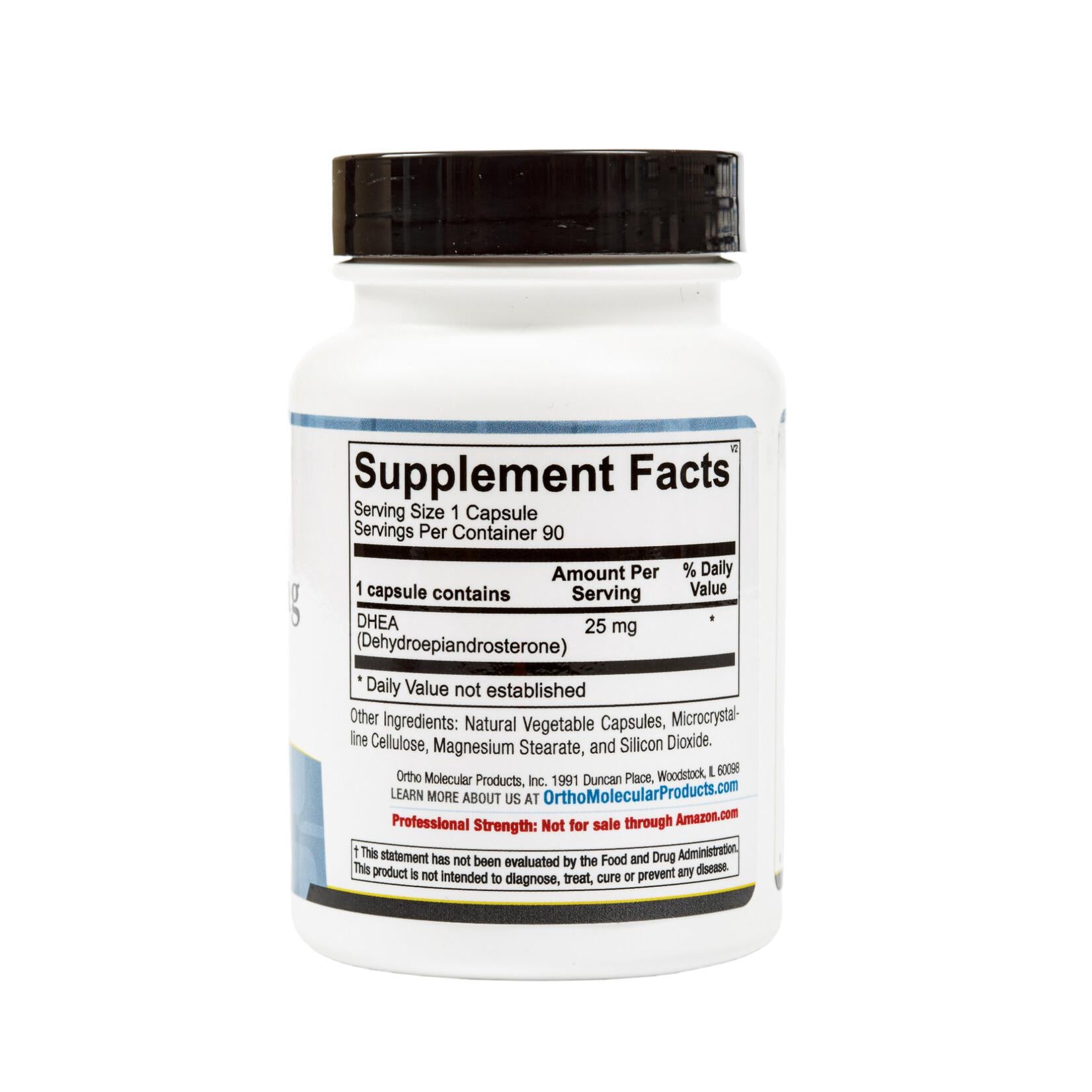 Ortho Molecular Products DHEA 25 mg – 90 Capsules