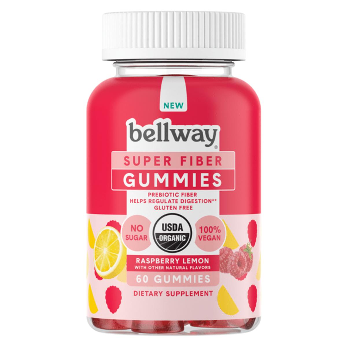 Bellway Super Fiber Gummies — Raspberry Lemon, 60 Gummies