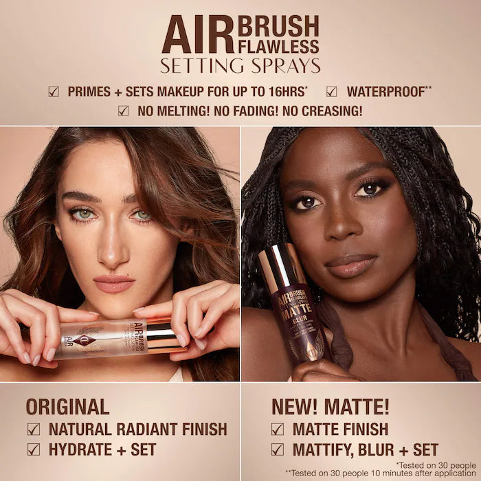 3pk Charlotte Tilbury Airbrush Flawless Setting Spray – Original 100ml / 3.3 fl oz 3pk