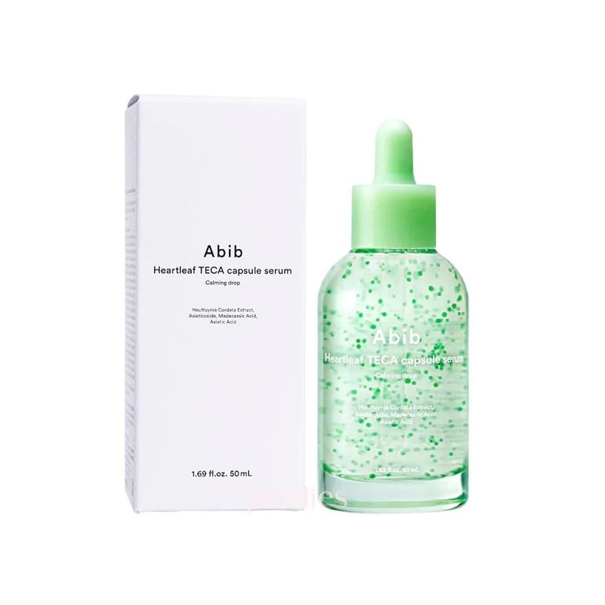 Abib Heartleaf Teca Capsule Serum Calming Drop 1.69 fl oz (50ml) | Soothing Korean Skincare Serum for Sensitive Skin